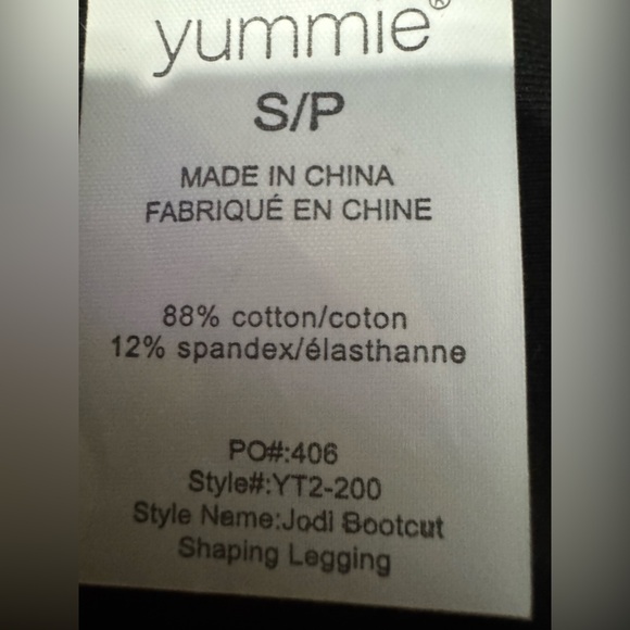 Yummie JODI BLACK SLIM STRETCH BOOTCUT SHAPING LEGGING Size Small Black nwt - Picture 6 of 15